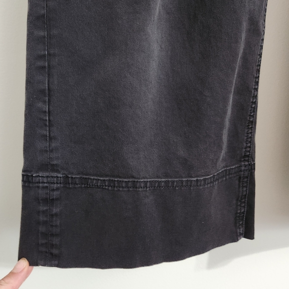 SOLD 🌟 Everlane Black The Lightweight Wide-Leg Crop Chino Pants Size 0 - Picture 11 of 16